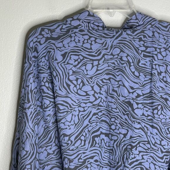 Calme Johnny Was Blue Kimono Robe Size Large New With Tags - Picture 8 of 16